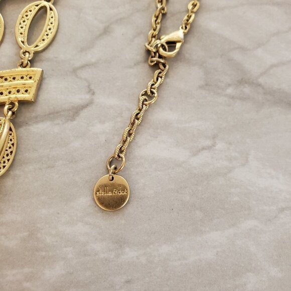 ✨ Stella and Dot Vintage Antique Boho Summer Iconic Kimberly Statement Necklace - Picture 8 of 16